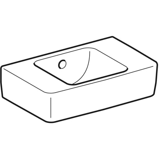 Geberit Vertriebs - Handwaschbecken RENOVA PLAN 272143 400x250mm weiß m.ÜL