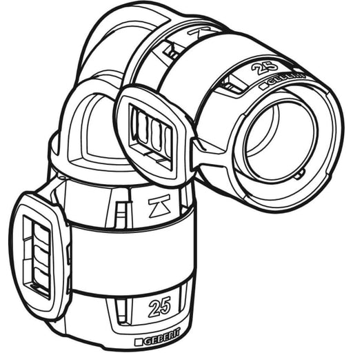 Geberit Vertriebs - FlowFit Bogen 90Gr, PPSU, d16