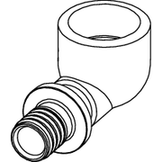 TECE SE - TECEflex Kompakt-Winkelmuffe Dim. 16 x 1/2, Siliziumbronze