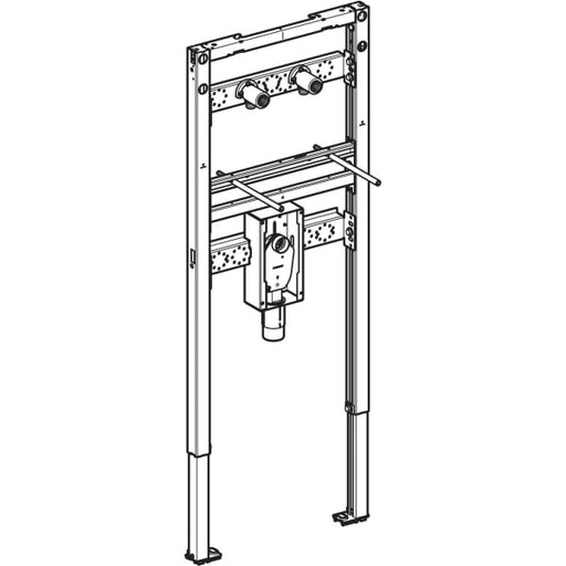 Geberit Vertriebs - Duofix Element f. WT, 130 cm Wandarmatur AP, mit UP Siphon