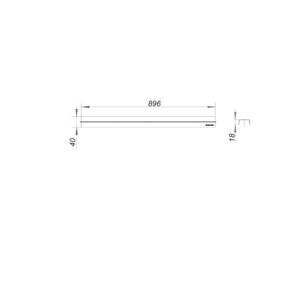 Dallmer - Abdeckung CeraLine Standard 900mm