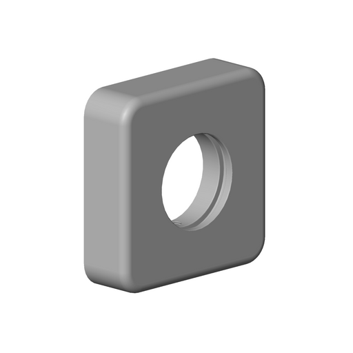 Dornbracht - Rosette Ersatzteile 092796007 63 x 63 x 18 mm weiß matt
