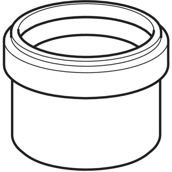 Geberit Vertriebs - PE Steckmuffe reduziert mit Lippendichtung d57/50 L4