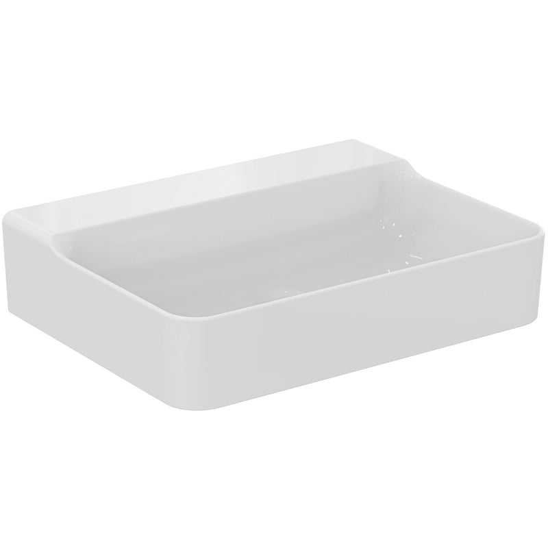 Ideal Standard - Waschtisch CONCA, o.Hl., o.Ül., 600x450x145mm, geschliffen, Weiß