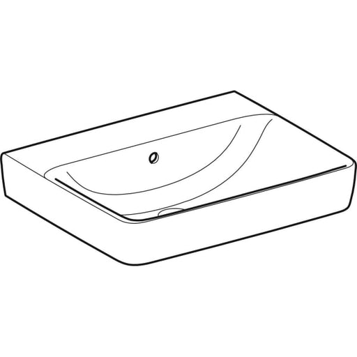 Geberit Vertriebs - RENOVA Plan Waschtisch, 60x48cm o. Hl., m. Ül., weiß, KeraTect, NEU