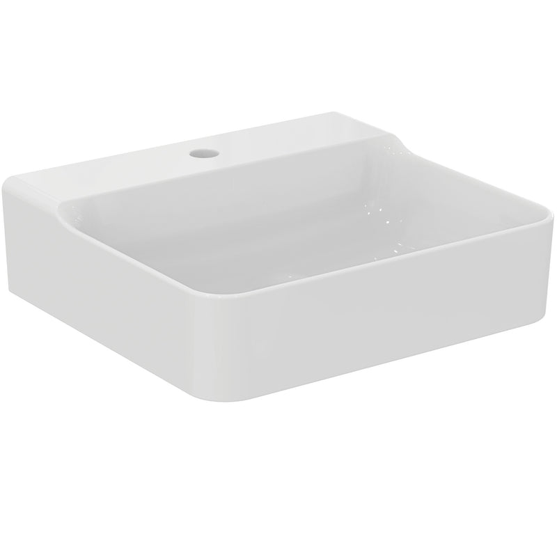 Ideal Standard - Waschtisch CONCA, 1 Hl., o.Ül., 500x450x145mm, Weiß