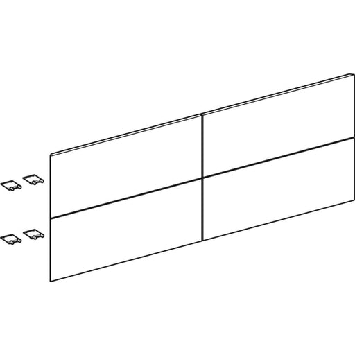 Geberit Vertriebs - Set Schubl.-Frt für ONE US, 4 Schubl. für WT B: 135cm, Nussbaum hickory