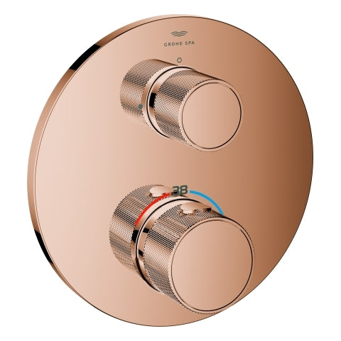 Grohe - THM-Brausebatt. Atrio Private C. 24396 2-W-Umst. Knopfbetät. warm sunset