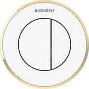 Geberit Vertriebs - Fernbetätigung Typ 10 pneumatisch für 2-Mengen-Sp. UP-Drücker weiß/vergoldet