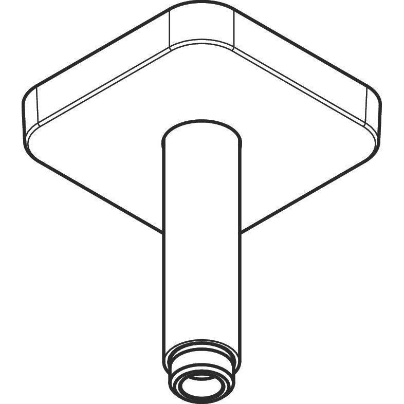 Hansgrohe - Decken-Anschlussstück Axor DN15 100mm softsquare mattschwarz