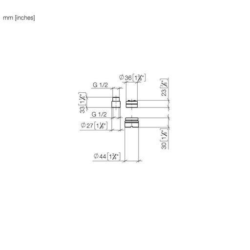 Dornbracht - Verlängerung Serienneutral 12869970 20 mm