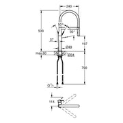 Grohe - EH-Spültischbatterie ESSENCE 30503 ausziehbare Profibrause supersteel
