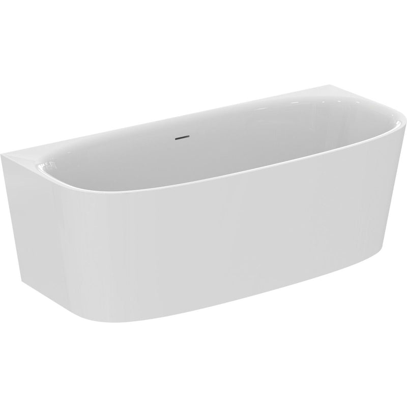 Ideal Standard - Duo-Badewanne DEA, f.Wandanbindung, m.Ablauf, 1800x800x475/610mm, Weiß