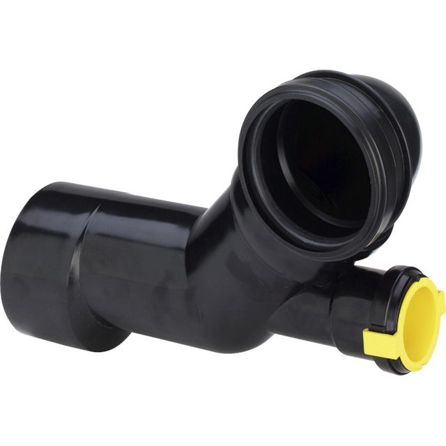 Viega - Abzweig 8093 DN100/80/50 Kunststoff schwarz