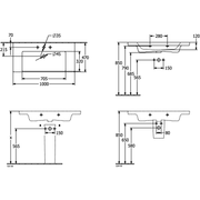 VILLEROY & BOCH - SchrankWT Subway 3.0 1000x470mm re-eckig 1HL. m. ÜL. Stone White cplus