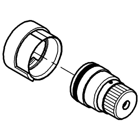 Grohe - Anschlagring und Reguliermutter 47167 chrom