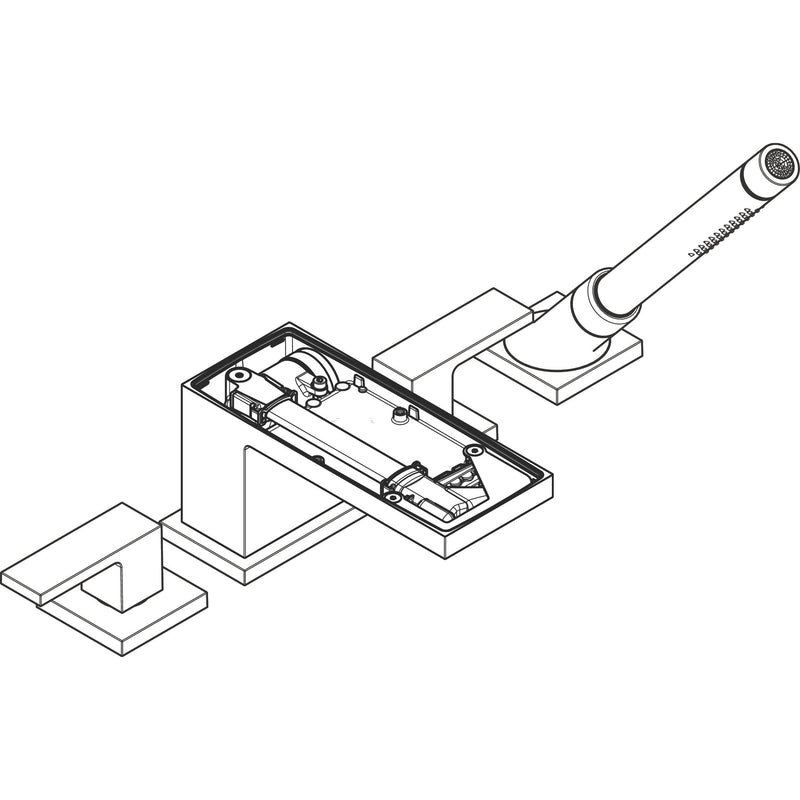 Hansgrohe - 4-Loch Wannenarmatur Axor MyEdition F-Set Wannenrandmontage o.Platte MSW