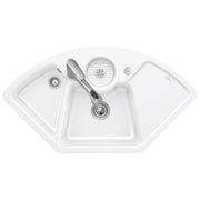 VILLEROY & BOCH - Eck-Spültisch SOLO ECK, 670802 107,5x60,m.Excenterb.,Cplus,weiß