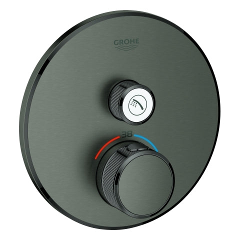 Grohe - Thermostat GROHTHERM SmartControl 29118 FMS rund 1 ASV hard graphite geb