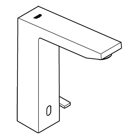 Grohe - WT-IR-Elektronik EUROCUBE E 36441 Mischung Temp.-begr. Batterie 6V chrom