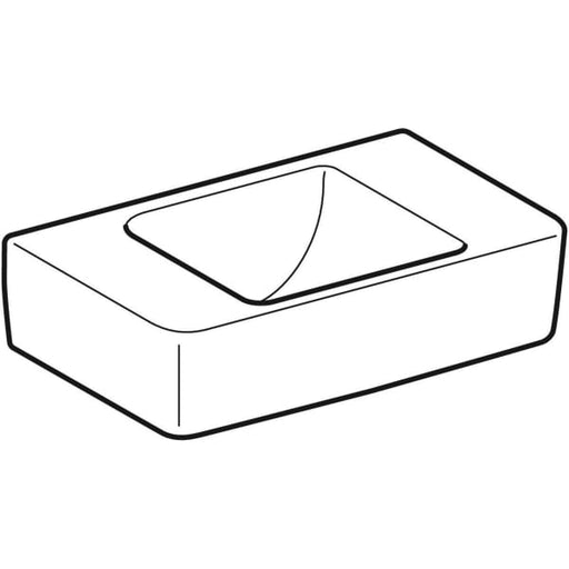 Geberit Vertriebs - Handwaschbecken RENOVA PLAN 272141 400x250mm weiß Ktect o.HL