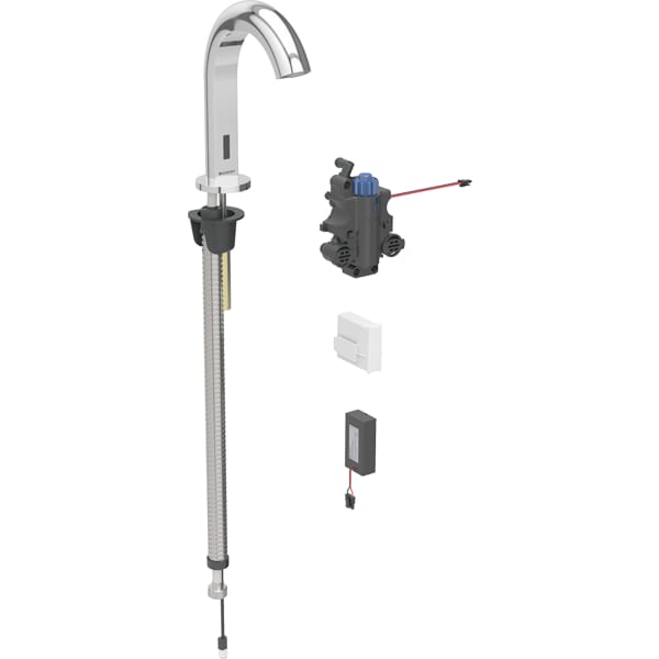 Geberit Vertriebs - Piave WT-Arm., Standmontage, Batterie für UP-Funkt.Box, m.Therm.Misch., chrg