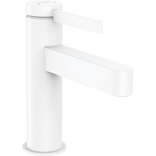 Hansgrohe - Waschtischmischer 100 FINORIS mit Push-Open Ablaufgarnitur mattweiß