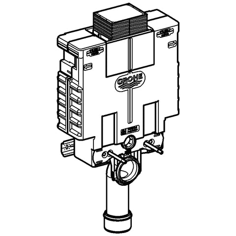 Grohe - Uniset 38415 für WC BH:0,82m Spülkasten 6-9l Betätigung von vorn/oben