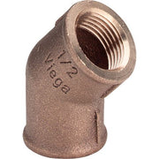 Viega - Bogen 45 Grad 3120 3/8 IG Rotguss