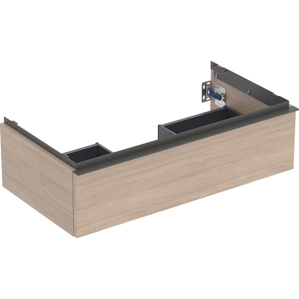 Geberit Vertriebs - iCon Unterschrank für WT, 1 Schubl. 88,8x24,7x47,6cm Eiche natur/Gr. Lava