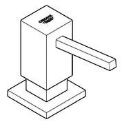 Grohe - Spülmittelspender Cube 40649 für Flüssigseifen 500ml chrom