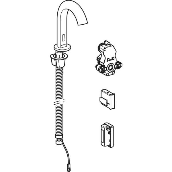 Geberit Vertriebs - Waschtischarmatur Piave, Standmontage mit UP-Funktionseinh. Genr. mit Mischer