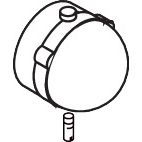 Hansgrohe - Thermostatgriff Axor Allegroh für 11461000,11466000 ab 10/86 weiss