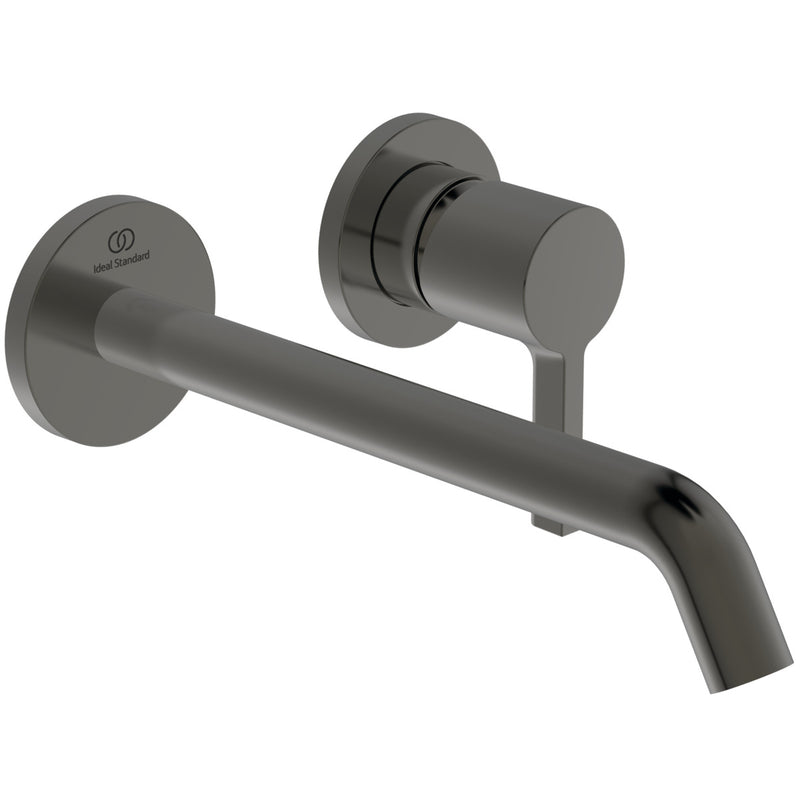 Ideal Standard - Wand-Waschtischarmatur JOY, BS2, runde Rosette, Ausld.225mm,Magnetic grey