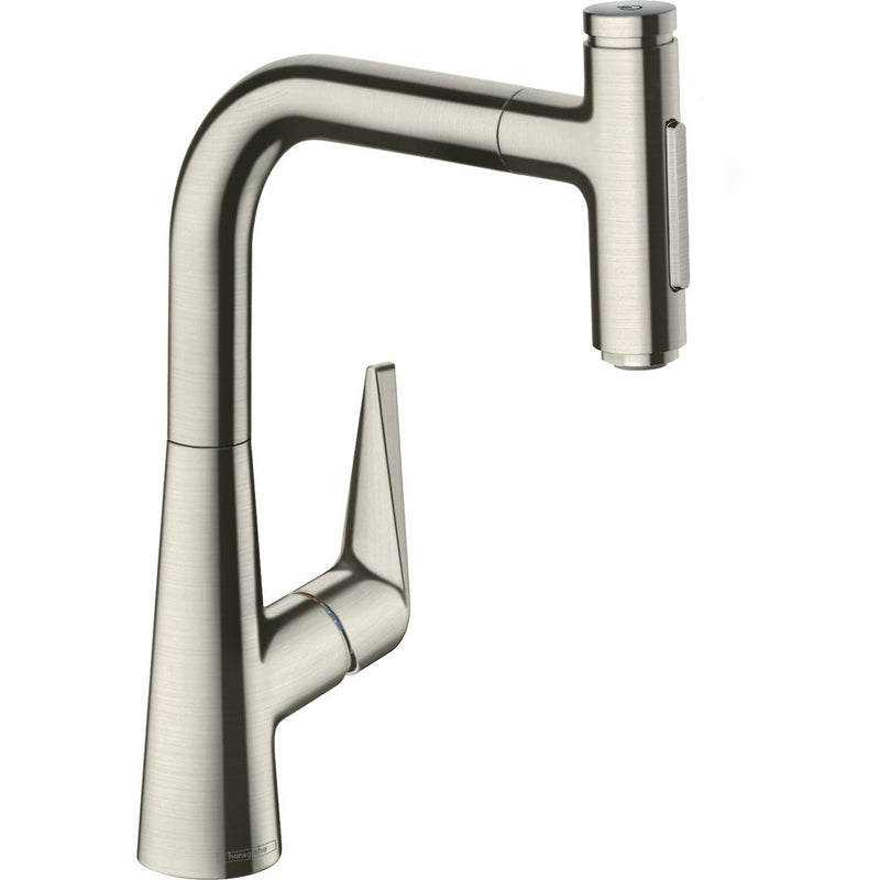Hansgrohe - Spültischmischer 220 TALIS Select M51 Ausziehbrause 2jet edelstahl-optik