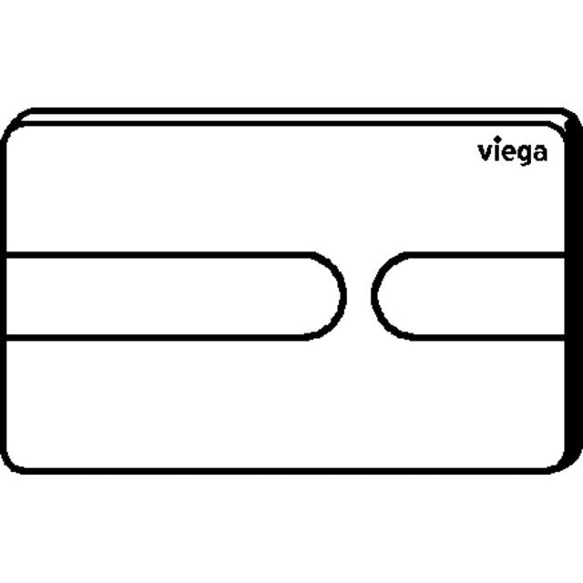Viega - WC Betät.-Pl. VISIGN for Style 23 8613.1 aus Kunststoff weiß alpin