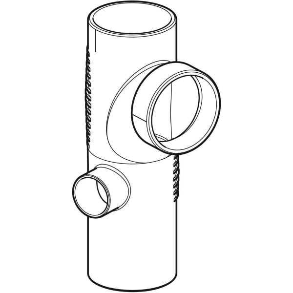 Geberit Vertriebs - Silent-db20 Kombibogeneckabzweig 88,5Gr links d110/110/56