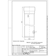 Lorowerk - Rohr 01301.X DN 100x500mm mit 1 Muffe