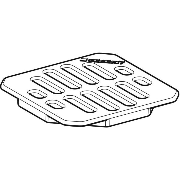 Geberit Vertriebs - Schlitzrost für Bodenabläufe Varino 13x13 cm, befahrbar