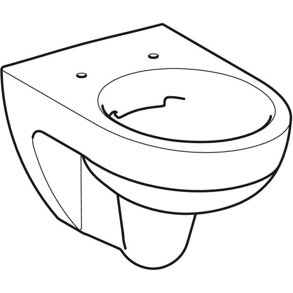 Geberit Vertriebs - Wand-Tiefspül-WC RENOVA NR.1 203050 4,5/6 l , weiß, spülrandlos