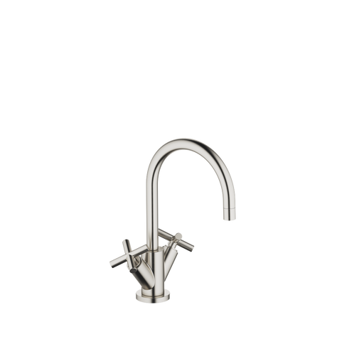 Dornbracht - Waschtisch 1-Locharmatur TARA 22513892 Kreuzgriff platin gebürstet