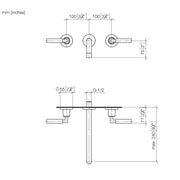 Dornbracht - WT-Wandbatt. o. Ablaufgarn. TARA 36717882 platin