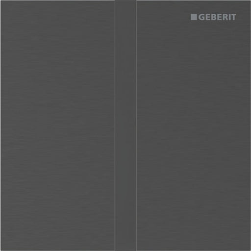 Geberit Vertriebs - Typ 40 UR-Strg. m. elektron. Sp-Ausl. Netz.-Betr., Square, schw-chr. gebü./Etc