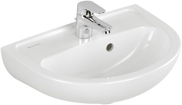 VILLEROY & BOCH - Handwaschbecken NEWO 450x340mm Oval 1HL. mit Überlauf Weiß Alpin