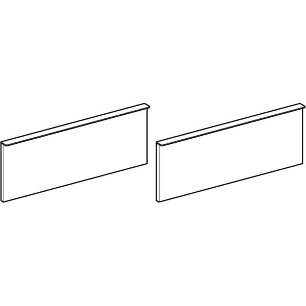 Geberit Vertriebs - Schubladenfront Platin, 2 Stück ICON WTU 840322