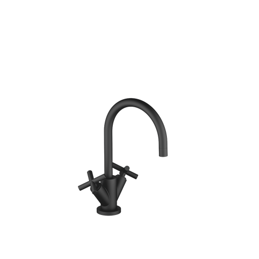 Dornbracht - Waschtisch 1-Locharmatur TARA 22513892 Kreuzgriff schwarz matt