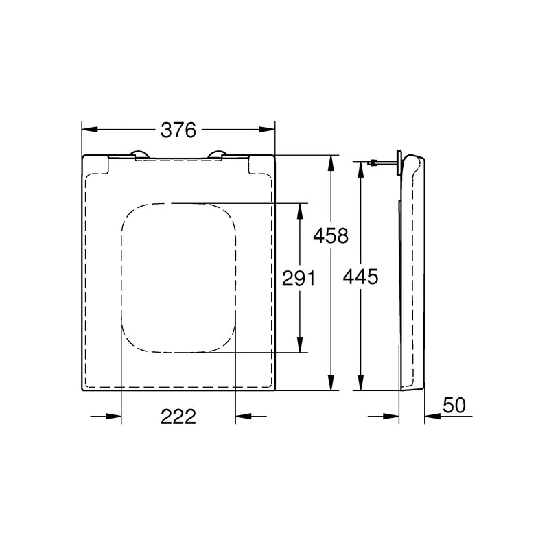 Grohe - WC-Sitz Cube Keramik 39488 Soft close alpinweiß