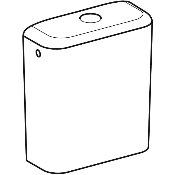 Geberit Vertriebs - Keramik-Spülkasten ICON, 6 l verchromt weiß(alpin)