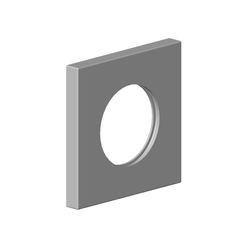 Dornbracht - Rosette Ersatzteile 092778039 80 x 80 x 9 x D. 45,7 mm plati