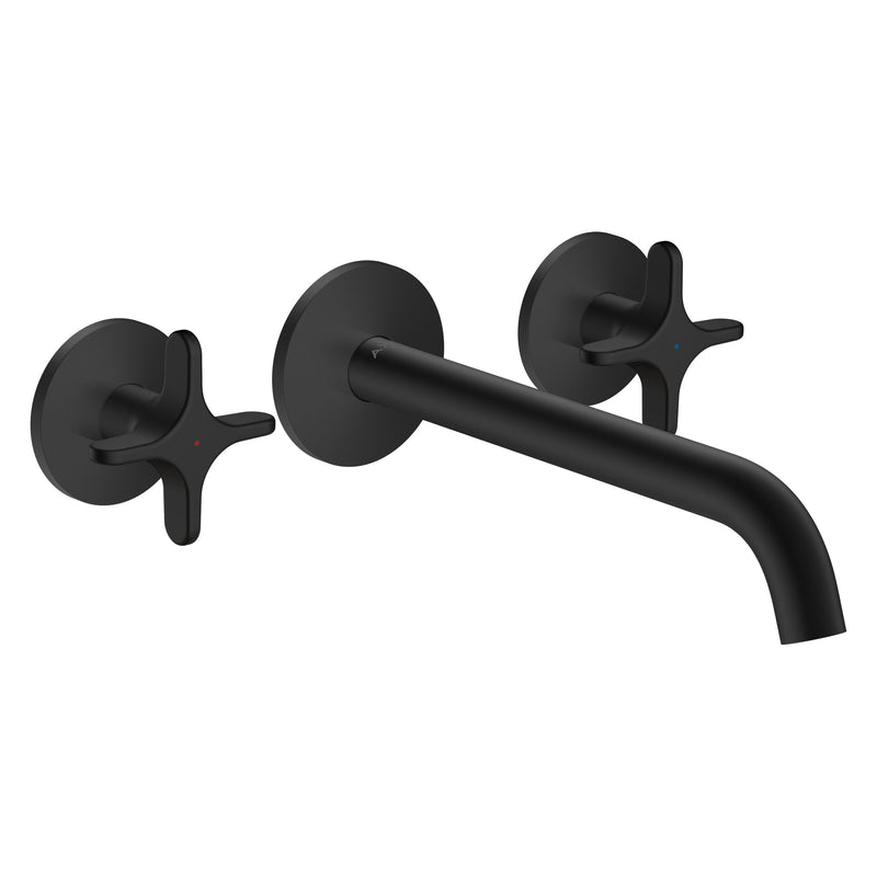 Hansgrohe - 3-Loch Waschtischarmatur AXOR One Unterputz Wandm. 220mm Kreuzgriff MSW